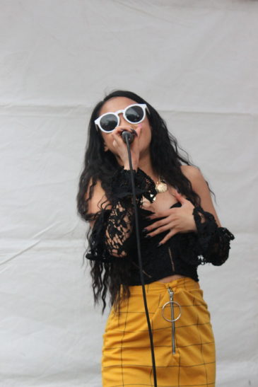 Young artist Xyzelle at St Pauls Carnival for Aspiration Creation Elevation